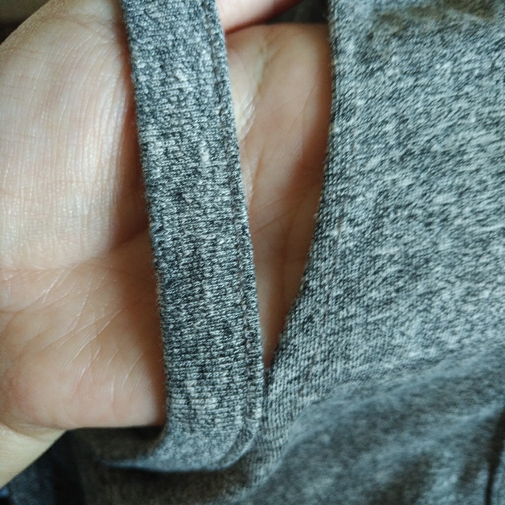 n: PHILANTHROPY Distressed😩 Heather Grey Tank - Picture 3 of 8